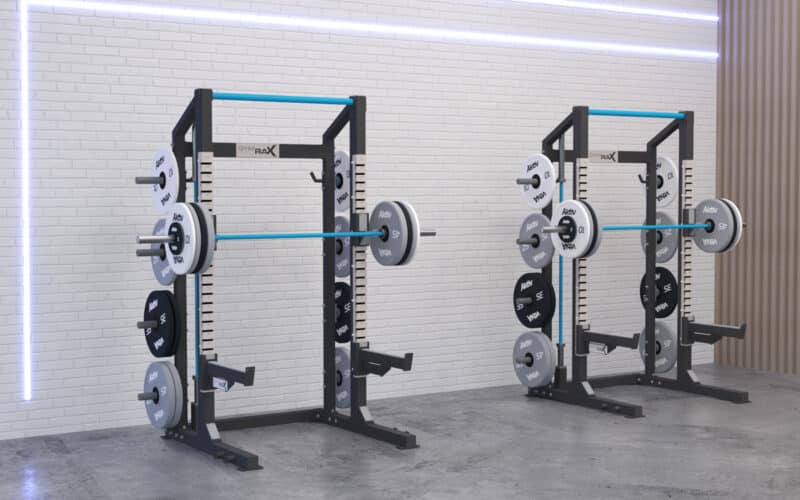 gym rax squat rack with custom colorway