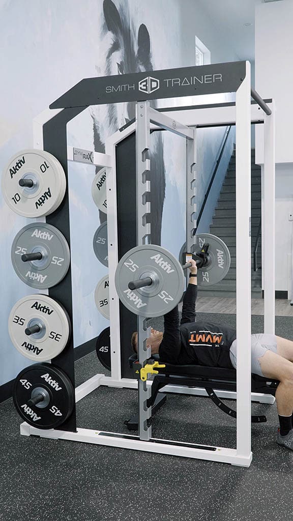 bench press 3D trainer gym rax